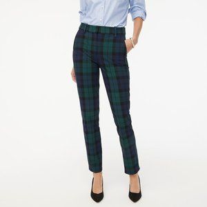 NWT J. Crew Factory Full-Length Ruby Pant in Black Watch plaid Size 2